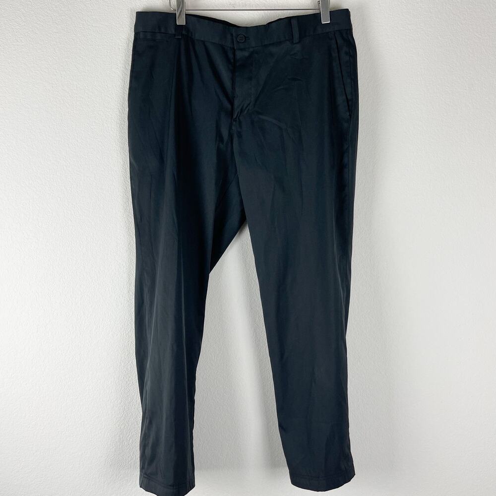 Nike Dri-Fit Trouser Golf Pants Mens 36x28 Black Athleisure‎ Pockets